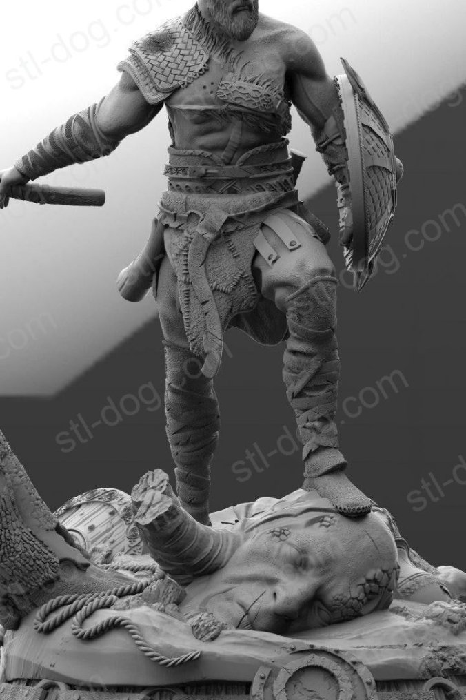 战神 奎托斯 God of War  (Kratos) 3D打印图纸